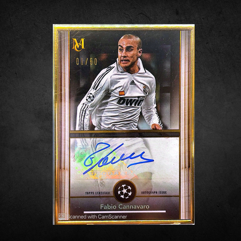 Fabio Cannavaro - Gold Frame Auto /50