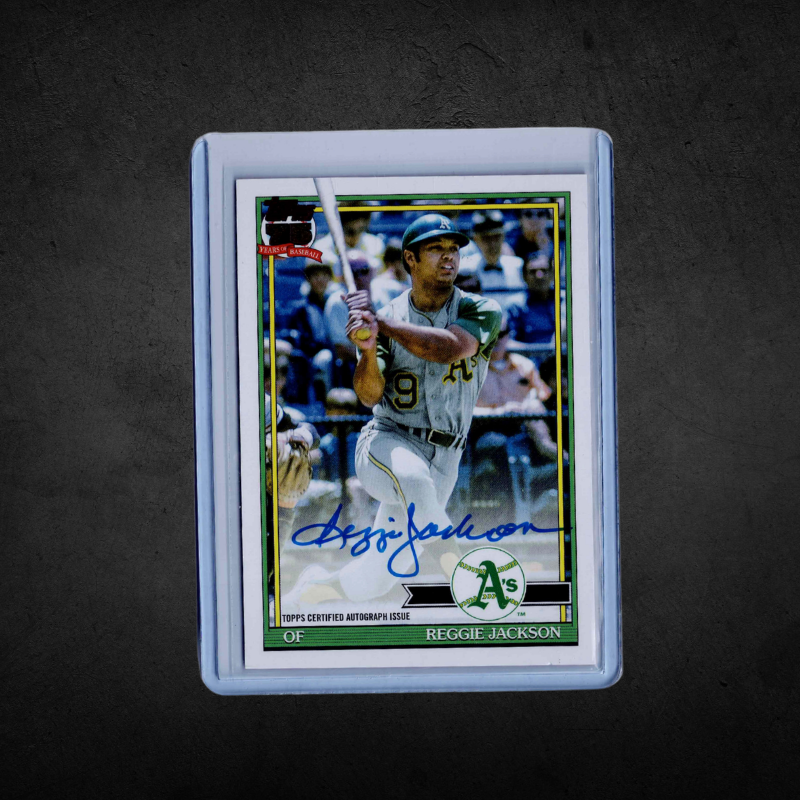 Reggie Jackson - On-Card Auto