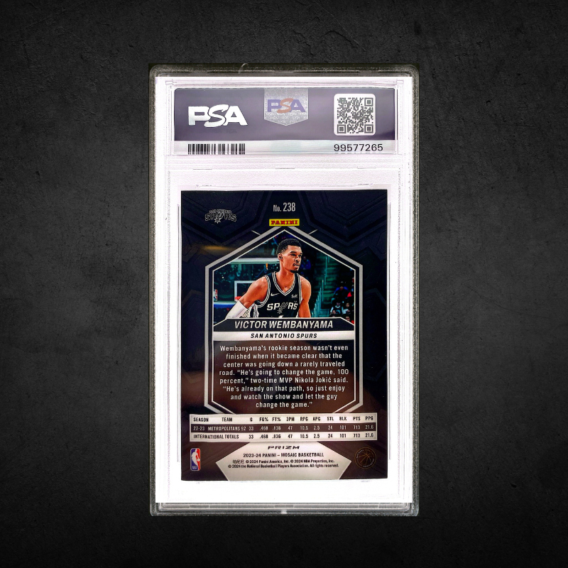 Victor Wembanyama - Green Mosaic Rookie - PSA 9