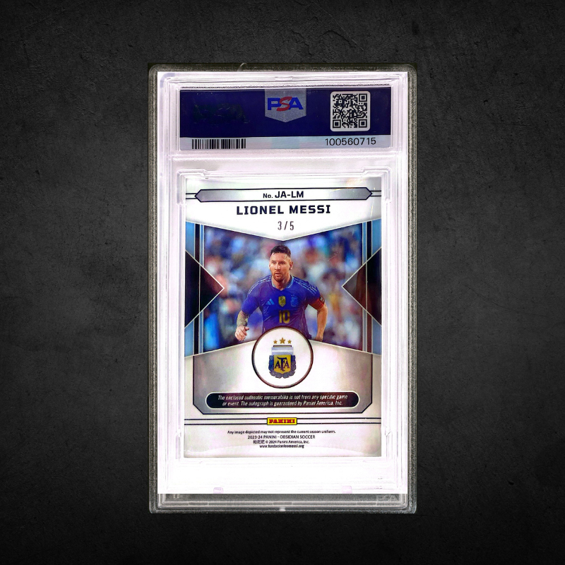 Lionel Messi - Obsidian Patch Auto /5 - PSA8