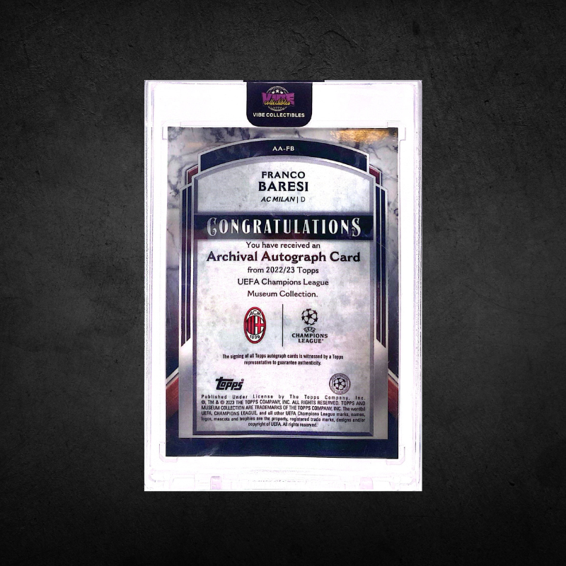 Franco Baresi - 1/1 Auto - Museum Collection