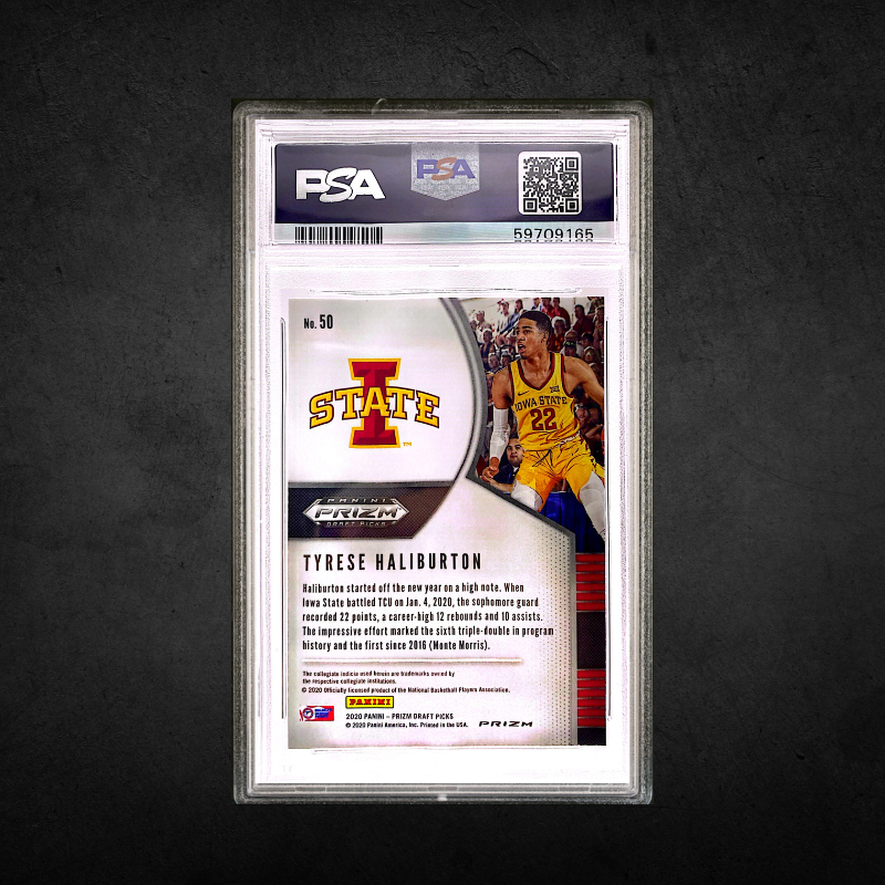 Tyrese Haliburton - 2020 Prizm DP- Red Ice -PSA 10
