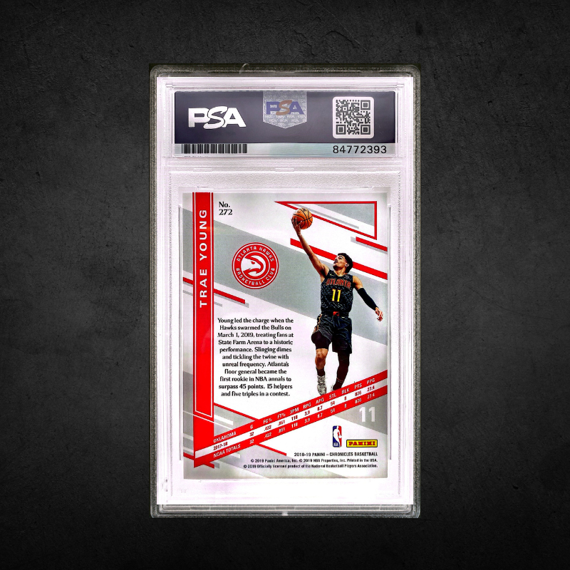 Trae Young - On card Auto "Rookie" - PSA/DNA 10