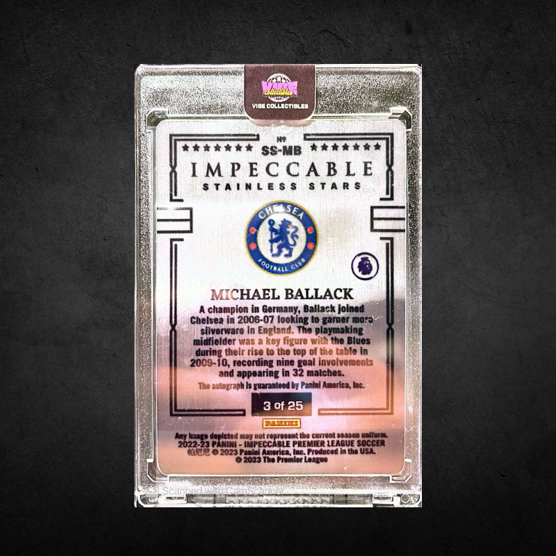 Michael Ballack - Auto /25 - Metal Plate