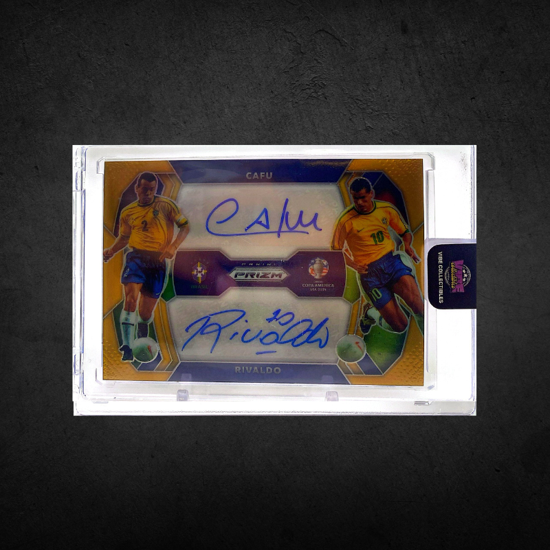 Cafu & Rivaldo - Dual Auto - Gold /10