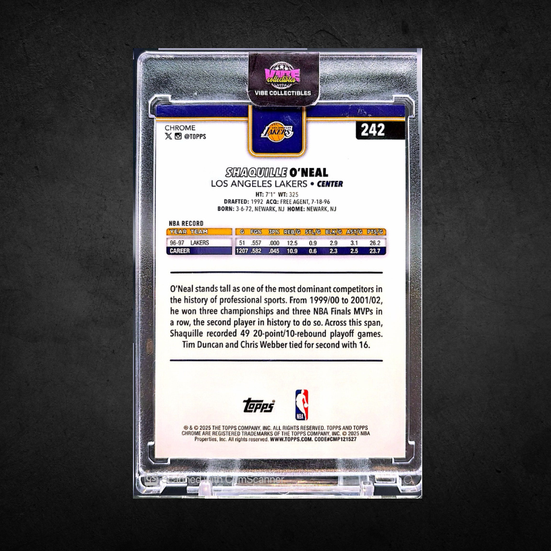 Shaquille O'Neal - Gold Basketball Border /50