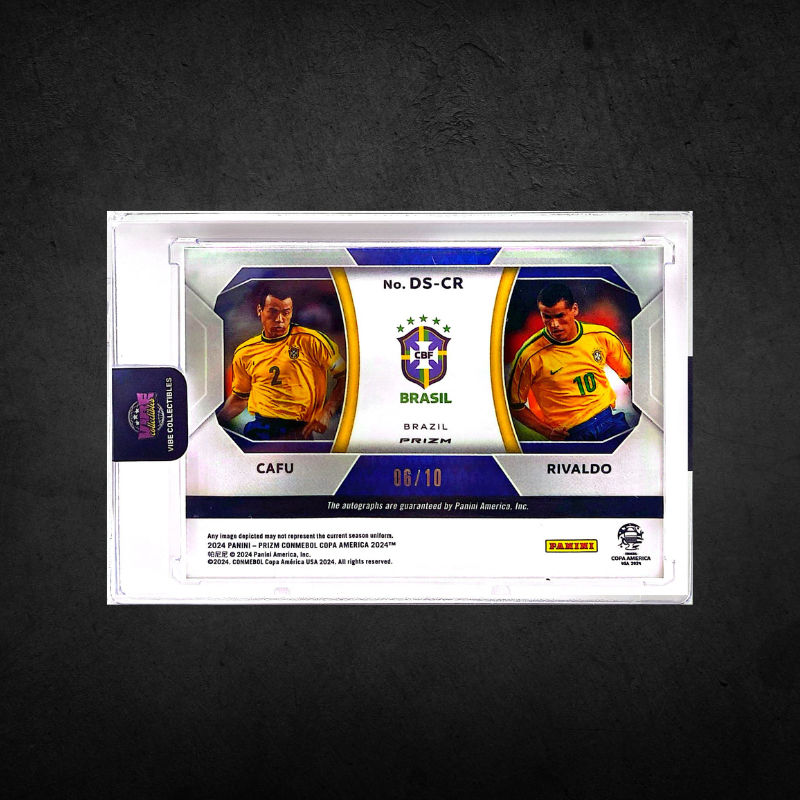 Cafu & Rivaldo - Dual Auto - Gold /10