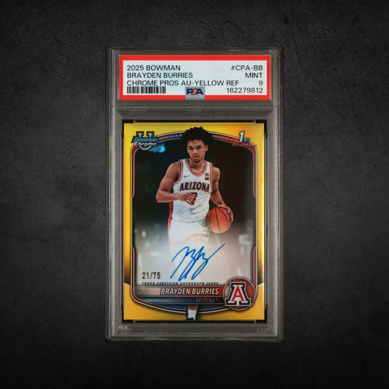 Brayden Burries - Auto /75 - PSA 9