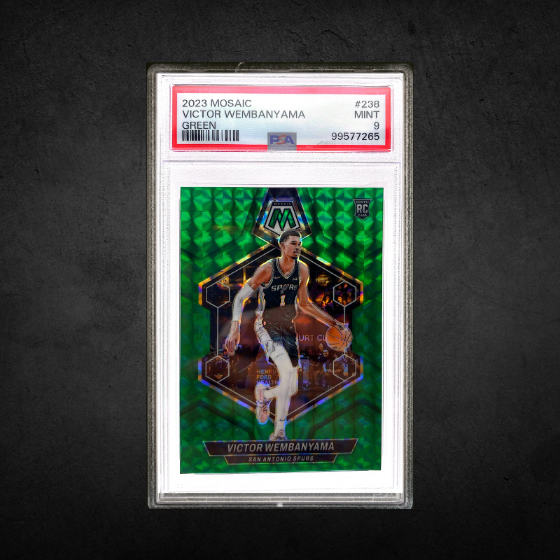 Victor Wembanyama - Green Mosaic Rookie - PSA 9