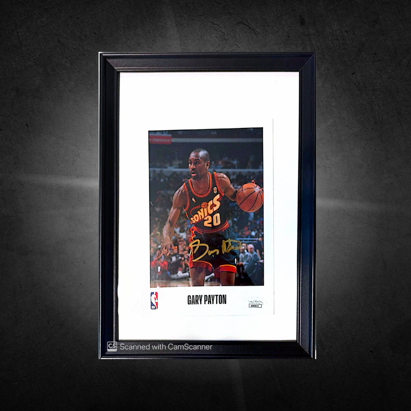 Gary Payton - Signed Photo - JSA