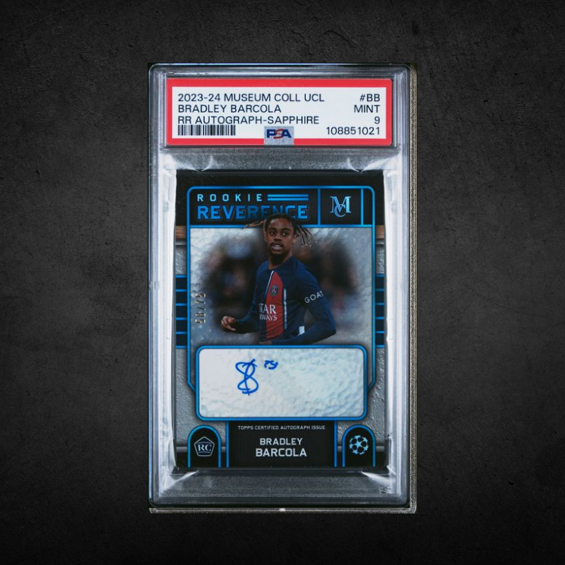 Bradley Barcola - Rookie Auto /75 - PSA 9