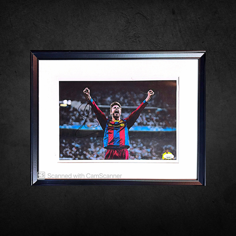 Gerard Pique - Signed Framed Photograph - COA (JSA)