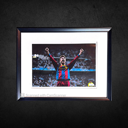 Gerard Pique - Signed Framed Photograph - COA (JSA)