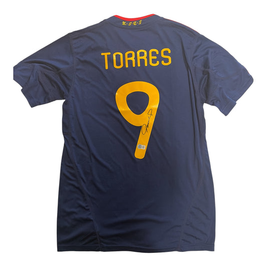 Fernando Torres - Spain Jersey Auto - Beckett