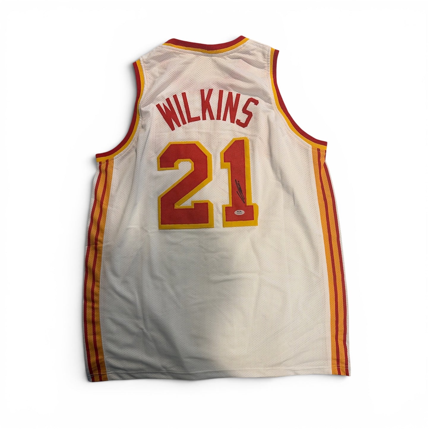 Dominque Wilkins - Signed Hawks Jersey - PSA Authentic