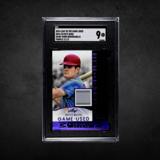 Pete Rose /12 Game-Used - SGC 9