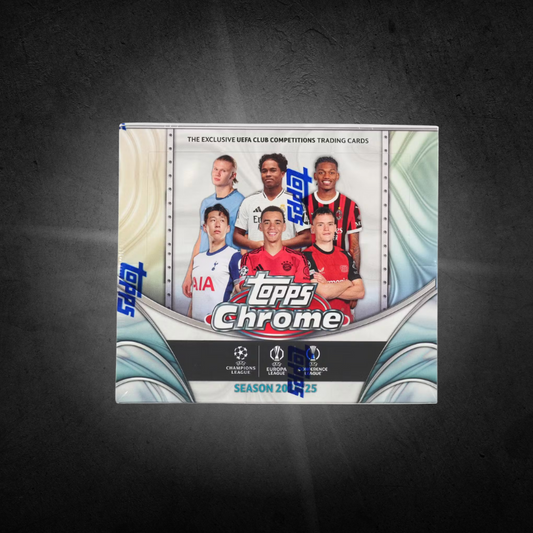 2024/25 Topps Chrome UEFA Club Competitions Soccer Hobby Jumbo Box