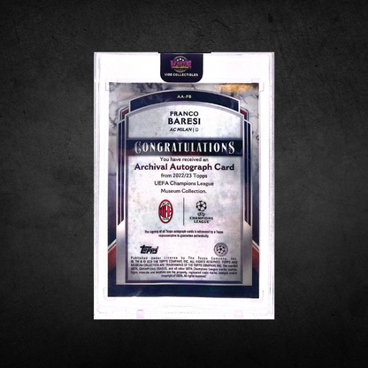 Franco Baresi - 1/1 Auto - Museum Collection