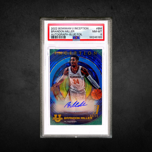 Brandon Miller Auto - /99 - PSA 8