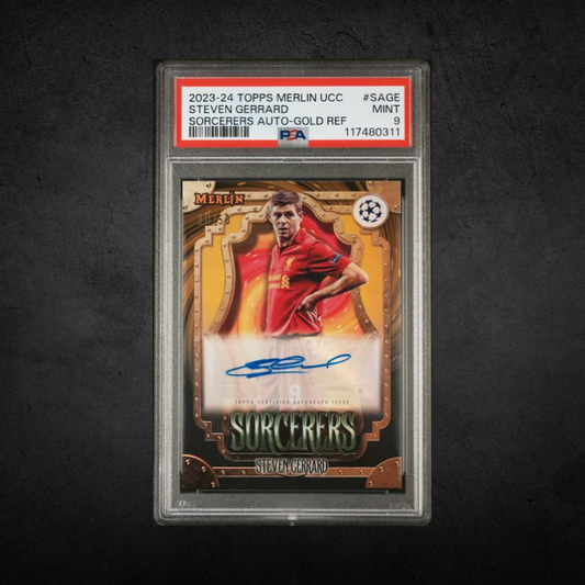 Steven Gerrard - Gold /50 Auto - PSA 9