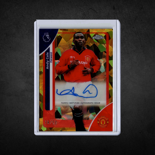 Andy Cole - Gold /50 Sapphire Auto