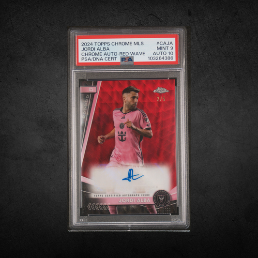 Jordi Alba - Red Auto /5 - PSA 9/Auto 10