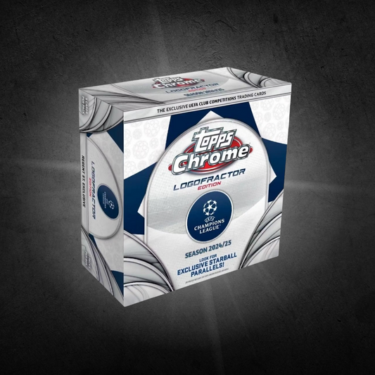2024/25 Topps Chrome Logofractor UEFA Club Competitions Soccer Box (London Store Exclusive)