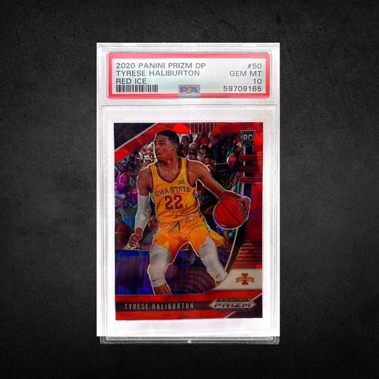 Tyrese Haliburton - 2020 Prizm DP- Red Ice -PSA 10