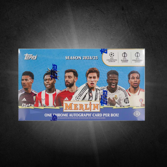 2024/25 Topps Chrome Merlin UEFA Club Competitions Soccer Hobby Box (Presell DEC 19th)