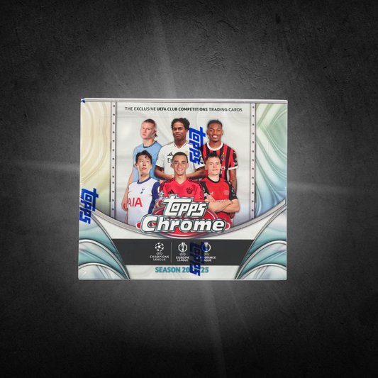 2024/25 Topps Chrome UEFA Club Competitions Soccer Hobby Jumbo Box