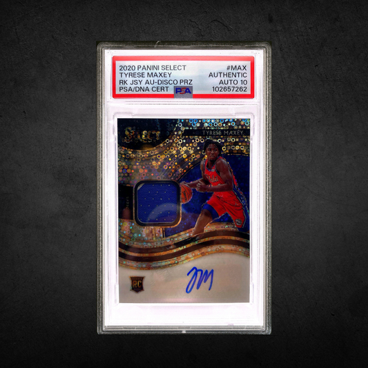 Tyrese Maxey - Rookie Patch Auto - PSA Authentic / Auto 10