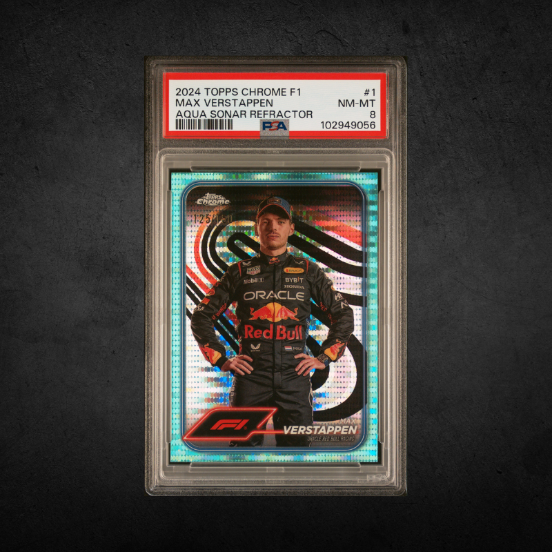 Max Verstappen - /150 Topps Chrome - PSA 8