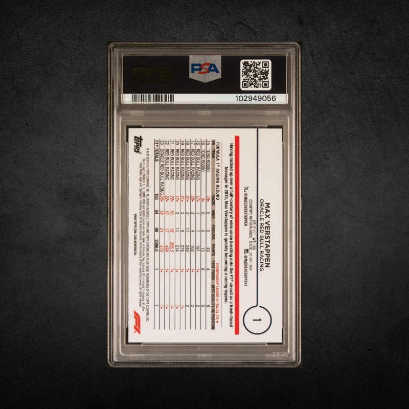 Max Verstappen - /150 Topps Chrome - PSA 8