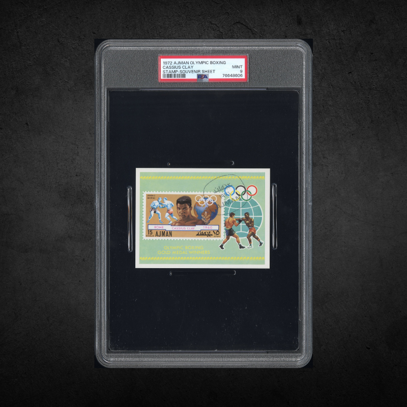 Muhammed Ali/ Cassius Clay - 1972 Ajman Olympic Boxing - PSA 9