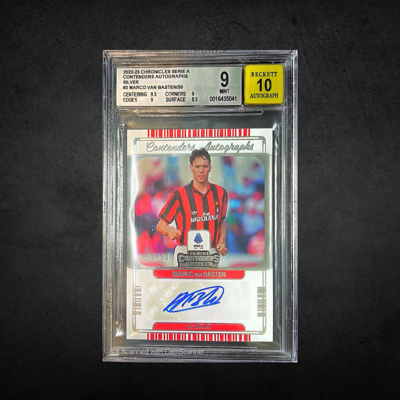 Marco Van Basten - Contenders Auto /50 - BGS 9 Auto 10