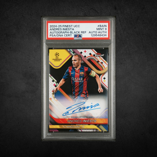 Andres Iniesta - Auto /10 - PSA 9