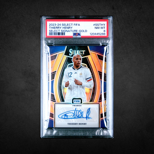 Thierry Henry - Gold Auto /5 - PSA 8