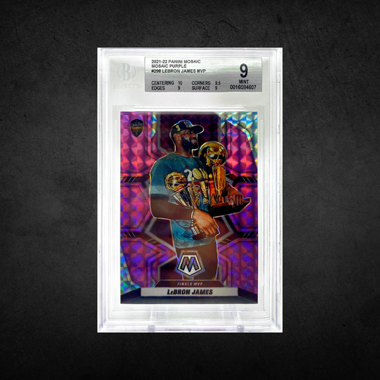 LeBron James - Mosaic Purple -MVP /49 - Beckett 9