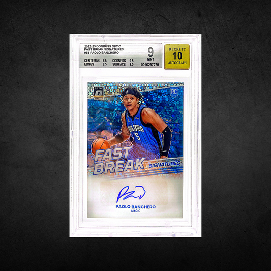 Paolo Banchero - Rookie Fast Break Auto - Beckett 9