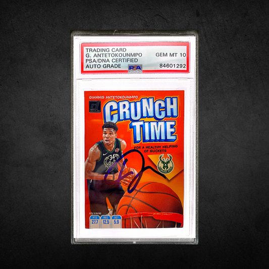 Giannis Antetokounmpo - On Card Auto - PSA 10