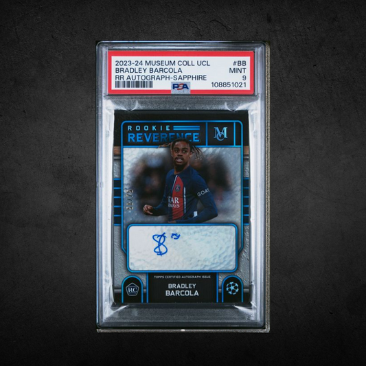 Bradley Barcola - Rookie Auto /75 - PSA 9