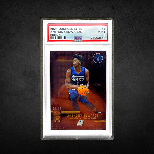 Donruss Elite Anthony Edwards - /17 - PSA 9